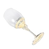 Zerodeko 1 Stück Transparenter Kristall Weinglas Goblet für Hochzeiten Emaillierter Rotweinkelch für Innen und Außeneinsatz Leicht zu Reinigen Design für Verschiedene Anlässe