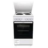 Gorenje GE5A23WH Standherd, 74 Liter, PerfectGrill, Pizza Mode 300°C, AquaClean, Made in Europe, weiß