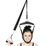 Nackenstrecker zur Schmerzlinderung, Verstellbares Nacken Traktionsgerät für die Halswirbelsäule, Tragbare Hängematte für die Halswirbelsäule über der Tür, Ergonomisches Nackenstrecker Trainingsgerät
