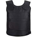 CICCB-DAMOY Stichschutzweste mit Metallgewebe,Polizei,Security,Wachschutz Ci (schwarz, Freie Größe)