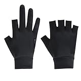 HJUGHPN Tauchhandschuhe für Herren und Damen, Angelhandschuhe, Sonnenschutz, rutschfest, Herbst, Sommer, Eis, kühl, dünn, atmungsaktiv, Radfahren