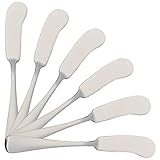 H HANSEL HOME 6 Buttermesser 16,5 x 2 cm Hochglanzpoliert Edelstahl 18/0