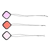 Lurrose 3 Stück Tauchfilter für Action Kamera Gopro8 Kunststoff Taucherobjektivfilter mit Schutzgehäuse zur Farbkorrektur Unterwasserfotografie