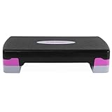 Tone Fitness Unisex-Erwachsene Pink Aerobic Stepper, Schwarz/Violett, Compact