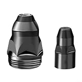 Bulevisiter Plasmaschneidüsenset für Brenner, Hafnium-Elektrode mit 1,5 mm Öffnung, 27 x 17,7 mm Düse, 4-Rillen-Design, verdicktes Material für (SKU)