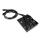 Fabater 3,5 -Zoll -Floppy Bay Front Panel USB Hochgeschwindigkeitstransferrate für 7 8 10 11 Profis Eisenschale