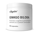 Vilgain Ginkgo Biloba ⁠–⁠ Unterstützung des Gedächtnisses, der Konzentration und der geistigen Ausgeglichenheit, starkes Antioxidans, Extrakt aus den Blättern des Ginkgo‑Baumes