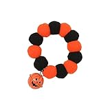 Halskette Choker Für Haustierhals Dekorationen Kürbisglocken Pompoms Halloween Hunde Halskette Halsschmuck Halloween Kostüm Katzen