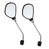 iplusmile 1 Paar Rückspiegel Konvexer Spiegel Spiegelaustausch Verschleißfester Spiegel Fahrradspiegel Für Elektrofahrräder Fahrradspiegel Für Fahrradlenker Glas