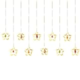 Générique Lichterkette mit Sternen, LED-Lichterkette, wasserdicht, dimmbar, Stimmungslicht, Partydekoration, für Haus, Garten, , Hochzeit, Klassenzimmer