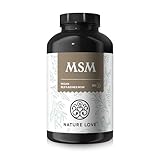 NATURE LOVE® MSM Kapseln - 365 Kapseln für 6 Monate - Hochdosiert mit 1600mg MSM Pulver je Tagesdosis - Vegan, Laborgeprüft und in Deutschland hergestellt