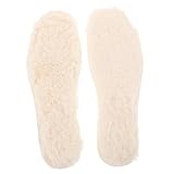 TOVINANNA Plüsch-einlegesohle Aus Kaninchenfell Starteinsätze Schuhsohlen Damen Kofferraumwannen Schuheinlagen Für Damen Schuheinlagen Herren Füße Wärmer Schnee Einlegesohlen Beige