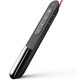 【Multifunktionaler Presenter】NORWII N27 Laserpointer Powerpoint Fernbedienung 100m, Wireless Presenter Laserpointer Präsentation, Präsentationsfernbedienung Unterstützt Hyperlink/Lautstärkeregler