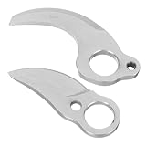 VICASKY 2 Stück Elektrisches Gartenscheren Ersatzmesser Teiliges Hochharte Langlebige Garten Schneidklingen für und Strauchschnitt Leicht Bruchsicher für Gartenarbeit und Landschaftsbau