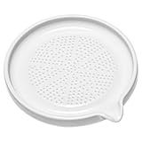 UKCOCO Keramikreibe Küchenwerkzeug für Knoblauch Ingwer Gemüse Multifunktionaler Kartoffel und Kürbiszerkleinerer Leicht zu Reinigen Spülmaschinenfest Küchengerät für Obst und