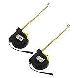 DECOMELODY Metallmaßband mit Dualer Anzeige Robustes Carbonstahl maßband Tragbar und Kompakt für Handwerk Bau und Präzise Messungen