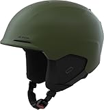 ALPINA BRIX – individuell Verstellbarer Skihelm für Erwachsene, mit herausnehmbaren Innenfutter, besonders stoßabsorbierend - Olive matt - M (55-59 cm)