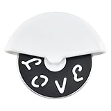 Pizzaschneider Mr. Slicey | Perfekte Scheiben Jedes Mal | Extra Leichtes Schneiden | Mühelose Anwendung | Pizzacutter Mit Scharfer Edelstahl Klinge + Sicherheits-Gummilippe | Pizzaroller Pizzaschneid