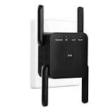 WLAN Verstärker 1200Mbit/s WiFi Repeater Dualband 2,4GHz+5GHz WiFi Booster mit Repeater/Router/Access Point Modus,4 Antenne,Einfache Einrichtung,WiFi Extender Booster Mit LAN/WAN Port