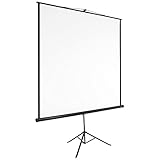 tectake Heimkino Beamer Leinwand | HDTV tauglich - Diverse Größen - (152x152cm | Nr. 402513)