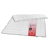 liebling sommerleichtes Steppbett Kassettendecke Bettdecke mit Top Cool Gewebe 155 x 220 cm, weiß