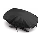 Grillabdeckung - Robuste und langlebige Schutzhülle für Holzkohle- und Holzkohlegrills | Wetterfeste, tränenbeständige und lichtechte Grillabdeckung mit verstellbaren Gurten schützt vor P