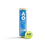 DUNLOP Tennisball Australian Open - für Sand, Hartplatz und Rasen (4 Bälle)