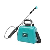 5L Elektro Rückenspritze Drucksprüher Sprüher Düngerspritze Gartenspritze Gartensprühgerät Sprühgerät mit Sechs-Loch-Düse und USB-Ladeanschluss,für Pflanzenbewässerung, Autoreinigung