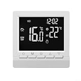 Fußbodenheizung Thermostate Controller, Thermostat Programmierbarer Digitaler Raumtemperaturregler LCD Touchscreen, Für Elektrische Fußbodenheizung