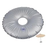 BAZEITFLOW Wasserbefüllbare Sandsack Sonnenschirmgewicht Tasche Windfest für Terrasse Strand Garten Flexibel Einsetzbar