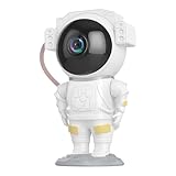 Dienmern LED-Sternenhimmel Projektor Astronaut, Galaxy Light mit Fernbedienung und Timer, Sternenprojektor Kinder und Erwachsene, Smart Star Projector Weiß, Sternlichtprojektor