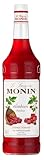 Monin Sirup Himbeere (1 x 1,0l) - für erfrischende Cocktails und Desserts - intensiv fruchtiger Himbeergeschmack - natürliche Zutaten