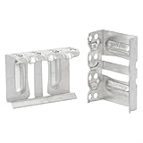 Allthingstore 20 Stück Drainageclips für Solar-Photovoltaik-Modul, Wasserführung aus Aluminiumlegierung, effektive Entfernung von Schlamm für Panelrahmen (35 mm)