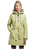 khujo Damen Mantel Trenchcoat Lauren3 Trench Übergangsjacke Kurzmantel (as3, alpha, xx_l, regular, regular, Fer-Green)