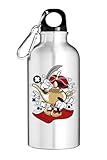 Magic Lamp Genie Aladin Flying Carpet Art Tourist Wasserflasche Silber