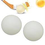 Eishockeyball - PVC 3,15 Zoll, 2 Stück | Hockeyball auf Eis im Dunkeln | Sportlicher Dodgeball für Sporttraining im Innen- und Außenbereich