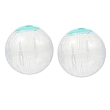 Generisch 2St Hamster Laufball Rollspielzeug für Kleintiere Hamsterspielzeug Spielzeuge Hamsterräder langlebige Laufräder Sport Rad Kristallkugel laufender Ball Fitness Kleine Tiere Plastik