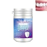 Zahnpulver Teeth Whitening Pulver für weiße Zähne 3-Tage Zahnpulver Zahnreinigungspulver Lila Zahnpulver Helles Zahnpulver Zahnpulver Zahnpulver Zähne Minze Pulver für frischen Atem (1)