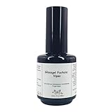 Glossgel Fuchsia Vipes 5ml, Nagellackflasche hochglänzend und ohne Schwitzschicht