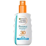 Garnier Sonnenschutz-Spray mit LSF30, Unsichtbare und wasserfeste Sonnenmilch mit kühlendem Effekt, Ambre Solaire Invisible Protect Refresh, 1 x 200 ml