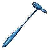 DocCheck Reflexhammer 'Klopp' nach Trömner – Metallgriff, Neurologische Griffspitze für Dehn- und Hautreflexe, Schwerer Hammerkopf, einfache Desinfektion, in verschiedenen Farben erhältlich (Blau)