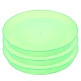 FRCOLOR 3 Stück Bunte Seifenwasser Tabletts Leichtes Blasring Tablett für Kreative Outdoor Spiele Sicherer Tragbarer Aufbewahrungsteller für Sommerpartys und Geburtstagsaktivitäten