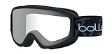 Bollé -FREEZE Skibrillen Schwarz matt,Klares Vermillon, Schnee-Schutzbrille,Unisex Erwachsene,M