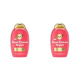 OGX Repair and Protect Bond Protein Repair Shampoo&Conditioner, 2x385 ml – Stärkt & repariert sprödes, trockenes oder beschädigtes Haar mit Lipi Pro Shield Technology & Dual-Action-Repair-Technologie
