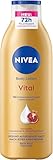 NIVEA Body Lotion Vital, nährende Körpercreme für reife Haut mit Granatapfel, Macadamiaöl & NIVEA Tiefenpflege Serum, Hautcreme für 72h intensive Feuchtigkeit (250 ml)