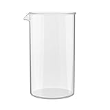 bonVIVO French Press Ersatzglas 1L für Kaffeebereiter - Ersatz Glaskanne für Kaffeepresse Kaffeezubereiter, Cold Brew Coffee Maker, Teebereiter - Weihnachtsgeschenke für Frauen & Männer