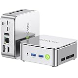 GMKtec Mini PC Ryzen 5 3500U (Beats N150, bis zu 3.7GHz), 16 GB RAM 512GB M.2 SSD, Mini Desktop Computer mit 2.5G LAN, Triple 4K Display (HDMI/DP/Type C), Micro PC für Büro, Gaming und Zuhause