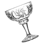 ARTSEWPLY Dessertschale Glas mit Fuß Eisbecher Glas Hoch Bruchfeste Dessertschale Transparent für Familienessen und Partys