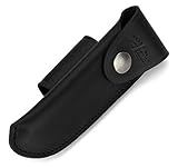 Forge De Laguiole B3N - Gürteletui aus schwarzem Leder für EIN Laguiole Taschenmesser 11/12 cm
