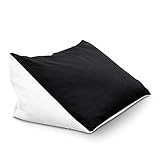 Bookworm Lesekissen - ergonomisches Keilkissen Nackenkissen mit Mikroperlen Ergonomie Kissen Rückenstütze Bücherkissen für Lange Lese Stunden und Kuschelige Nächte